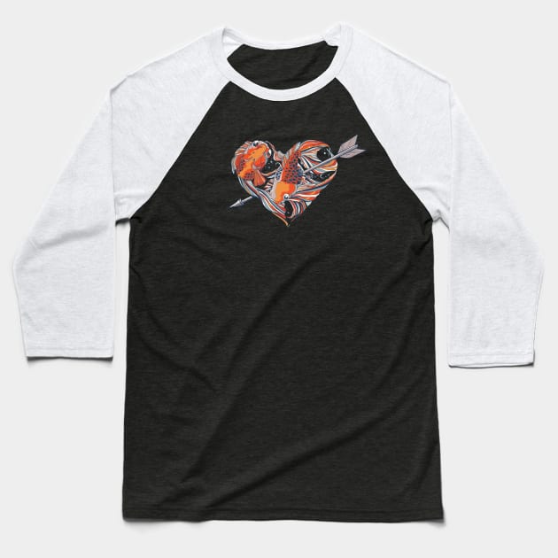 Form of Love Baseball T-Shirt by huebucket